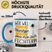 Fechterin Tasse Geschenk Spruch Wer Will Schon Prinzessin Sein Wenn Man Auch Fechterin Sein Kann Blau Trendation