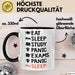 Medizinstudent Arzt Tasse Geschenk Lustige Geschenkidee Spruch Essen Schlafen Lernen Panik Prüfungen Panik Schlafen Trendation