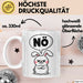 Sarkastische Kaninchen Hase Tasse Geschenk Lustige Geschenkidee Spruch Nö Weiß Trendation