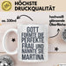 Martina Tasse Geschenk Gott Formte Die Perfekte Frau Martina Geschenkidee Weiß Trendation