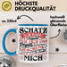 Valentinstag Tasse Geschenk für Ihn Sie Männer Für Paare Freundin Geschenkidee Kaffee-Becher Liebe Ich Hab Versucht Für Dich Das Geschenk Zu Finden Aber Du Hast Ja Bereits Mich Blau Trendation