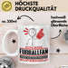 Fußballfan Geschenk Tasse Ich Bin Fußballfan Aber Sag Doch Einfach Superheld Lustige Geschenkdiee für Fußballfan Kaffee-Becher Weiß Trendation