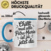 Petra-Marie Tasse Geschenk Chillt Mal Alle Petra-Marie Ist Ja Jetzt Da Geschenkidee Becher mit Name Blau Trendation