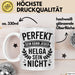 Helga Tasse Geschenk Perfekt Sein Kann Jeder Geschenkidee Geburtstag Weiß Trendation