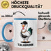 Talahuhn Huhn Tasse Geschenk Lustige Geschenkidee Spruch Blau Trendation