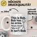 Lustige Tasse Geschenk Bob Has No Arms Knock Knock Geschenkidee Witz Weiß Trendation