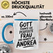 Andrea Tasse Geschenk Gott Formte Die Perfekte Frau Andrea Geschenkidee Blau Trendation