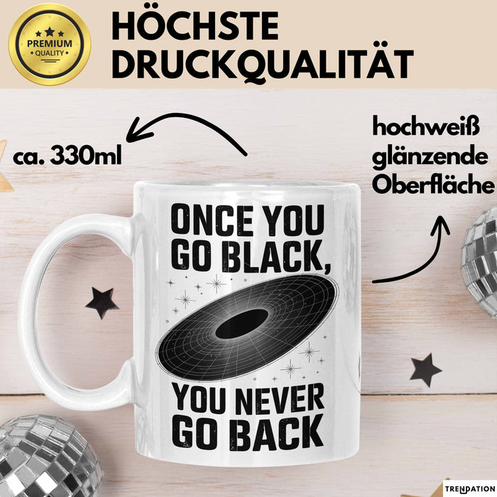 Physiker Tasse Geschenk Einmal schwarz immer schwarz Weiß Trendation
