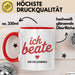Beate Tasse Geschenk Ich Bin Vollkommen Beate Geschenkidee Geburtstag Rot Trendation