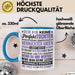 Lustige Tasse Geschenk Tochter Verrückter Vater Witziger Spruch Blau Trendation