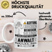 Anwalt Geschenk Tasse Lustiger Spruch Erheben Sie Sich Der Anwalt Betritt den Raum Weiß Trendation