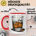 Whiskytrinker Tasse Geschenkidee für Whisky Liebhaber Rot Trendation