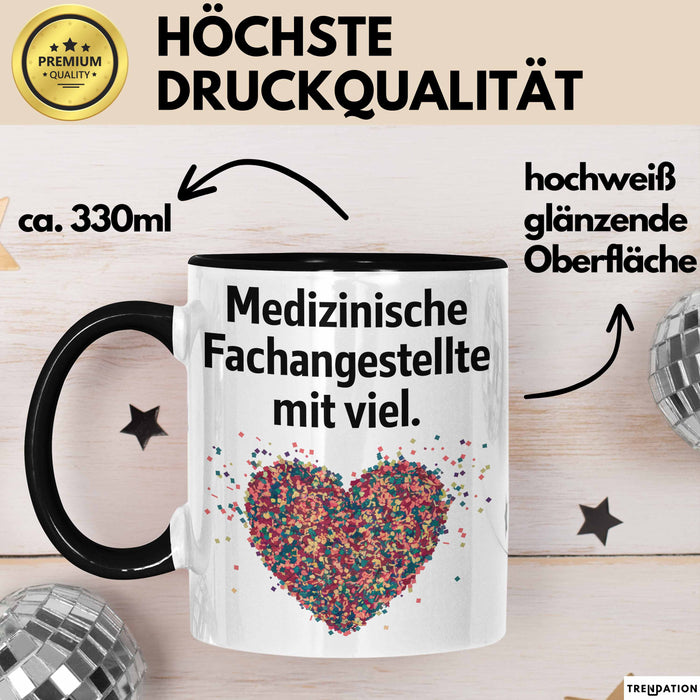 Medizinischer Assistent Arzt Tasse Geschenk Lustige Geschenkidee Spruch Medizinische Fachangestellte Mit Viel Heart Trendation