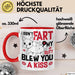 Boxer Tasse Geschenk Valentinstag I Didn't Fart My Butt Blew You A Kiss Geschenkidee Hundebesitzer Liebe Kaffee-Becher Rot Trendation