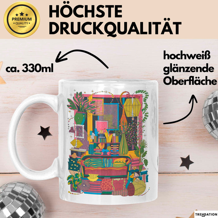 Maximalist Tasse Geschenk Lustige Geschenkidee Spruch Für Auffällige Deko Fans Weiß Trendation
