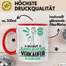 Verkäufer Geschenk Tasse So Gut Kann Nur Ein Verkäufer Aussehen Geschenkidee Kaffee-Becher Rot Trendation