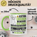 Tennisspieler Geschenk Tasse Lustiger Spruch Erheben Sie Sich Der Tennisspieler Betritt den Raum Grün Trendation