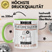 Plattenproduzentin Tasse Geschenk Ich Bin Plattenproduzentin Warum Weil Ich Es Kann Geschenkidee Geburtstag Grün Trendation