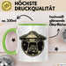 Waschbär Geschenk Tasse Ufo Alien Waschbär-Liebhaber Geschenkdidee Grün Trendation