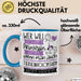 Tierheimvolontärin Tasse Geschenk Spruch Wer Will Schon Prinzessin Sein Wenn Man Auch Tierheimvolontärin Sein Kann Blau Trendation