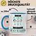 Hip-Hop-Produzentin Tasse Geschenk Becher Stark Attraktiv Furchtlos Hip-Hop-Produzentin Lustige Geschenkidee Blau Trendation