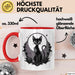 Goth Fan Tasse Geschenkidee für Freunde düsterer Ästhetik Rot Trendation