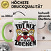 Gamer Geschenk Tasse Geschenkidee für Zocker Der Tut Nix Der Will Nur Zocken Jungs Geschenkdiee Gaming Grün Trendation