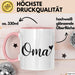 Oma Großmutter Tasse Becher Geschenk Lustige Geschenkidee Spruch Oma Rosa Trendation