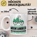 Mountainbiker Geschenk Tasse Ich Bin Mountainbiker Aber Sag Doch Einfach Superheld Lustige Geschenkdiee für Mountainbiker Kaffee-Becher Weiß Trendation
