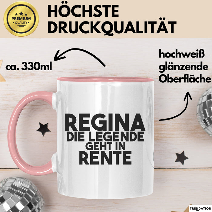 Regina Tasse Regina – Die Legende Geht In Rente Geschenk