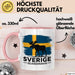 Schweden Skandinavien Schwedisch Tasse Geschenk Lustige Geschenkidee Spruch Elk Bull Sverige Scandinavia Rosa Trendation