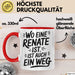 Renate Tasse Geschenk Wo Eine Renate Ist Ist Auch Ein Weg Geschenkidee Becher mit Name Rot Trendation