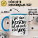 Kerstin Tasse Geschenk Wo Eine Kerstin Ist Ist Auch Ein Weg Geschenkidee Becher mit Name Blau Trendation