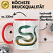 Reptil Schlange Tier Tasse Geschenk Lustige Geschenkidee Spruch Rot Trendation