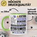 Enkelsohn Geschenk Tasse Lustiger Spruch Erheben Sie Sich Der Enkelsohn Betritt den Raum Grün Trendation