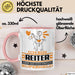 Reiter Geschenk Tasse Ich Bin Reiter Aber Sag Doch Einfach Superheld Lustige Geschenkdiee für Reiter Kaffee-Becher Rosa Trendation