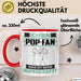 Pop-Fan Tasse Geschenk für Pop-Fan Geburtstag Lustiger Spruch Kaffee-Becher Was Ist Deine Superkraft Rot Trendation