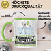 Eishockeyspieler Geschenk Tasse Ich Bin Eishockeyspieler Aber Sag Doch Einfach Superheld Lustige Geschenkdiee für Eishockeyspieler Kaffee-Becher Grün Trendation