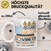 Schwimmerin Tasse Geschenk Lustig Abstand Halten Hochleistungs-Schwimmerin Mit Drang Zur Perfektion Bei Der Arbeit Weiß Trendation