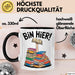 Buchleser Bücher Lesen Tasse Geschenk Lustige Geschenkidee Spruch Bin Hier Schwarz Trendation