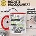Trekking-Enthusiastin Geschenk Becher Tasse Gott Schuf Alle Menschen Gleich Nur Die Besten Durfeten Trekking-Enthusiastin Werden Geschenkidee Lustig Rot Trendation