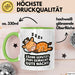 Schlafende Giraffe Tasse Geschenk Lustige Geschenkidee Spruch Zähne Geputzt Pipi Gemacht Gute Nacht Grün Trendation