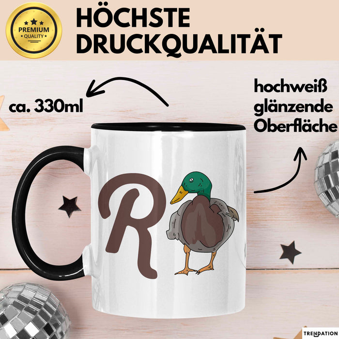 Rentner Pensionär Sarkasmus Ente Tasse Geschenk Lustige Geschenkidee Spruch Trendation