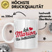 Marion Tasse Geschenk Ich Bin Vollkommen Marion Geschenkidee Geburtstag Weiß Trendation