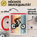 Tasse SIEBEN Grafik RetroStil Geschenkidee 7. Geburtstag Jungs Rot Trendation