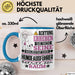 Hundeausführer Geschenk Tasse Lustiger Spruch Erheben Sie Sich Der Hundeausführer Betritt den Raum Blau Trendation