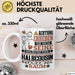 Halbcousin Geschenk Tasse Lustiger Spruch Erheben Sie Sich Der Halbcousin Betritt den Raum Weiß Trendation