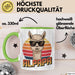 Vatertag Tasse Geschenk Alpapa Alpaka für Papa Spruch Grün Trendation