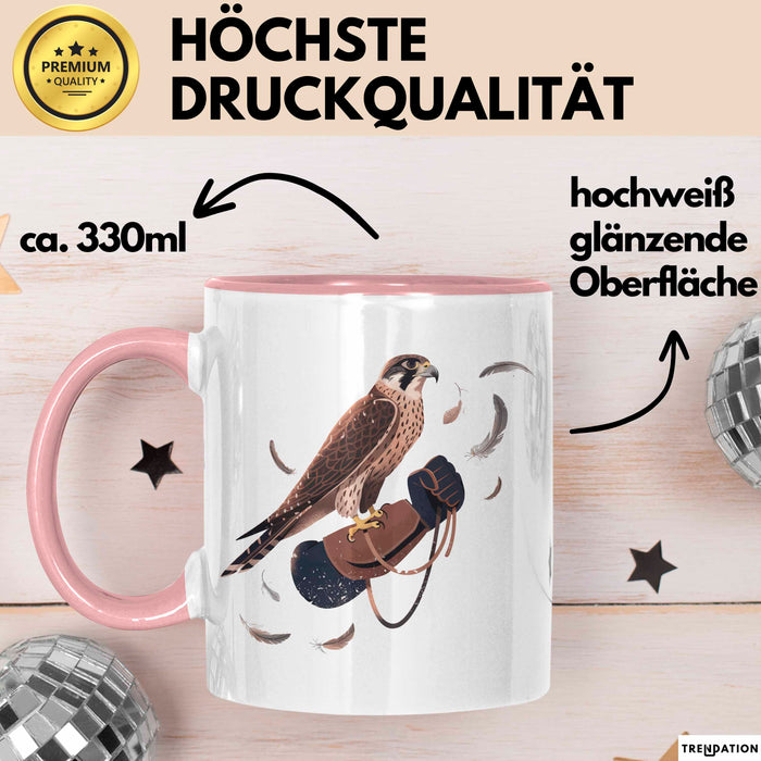 Falke Adler Tasse Geschenk Lustige Geschenkidee Spruch Für Greifvogel Betreuer Rosa Trendation