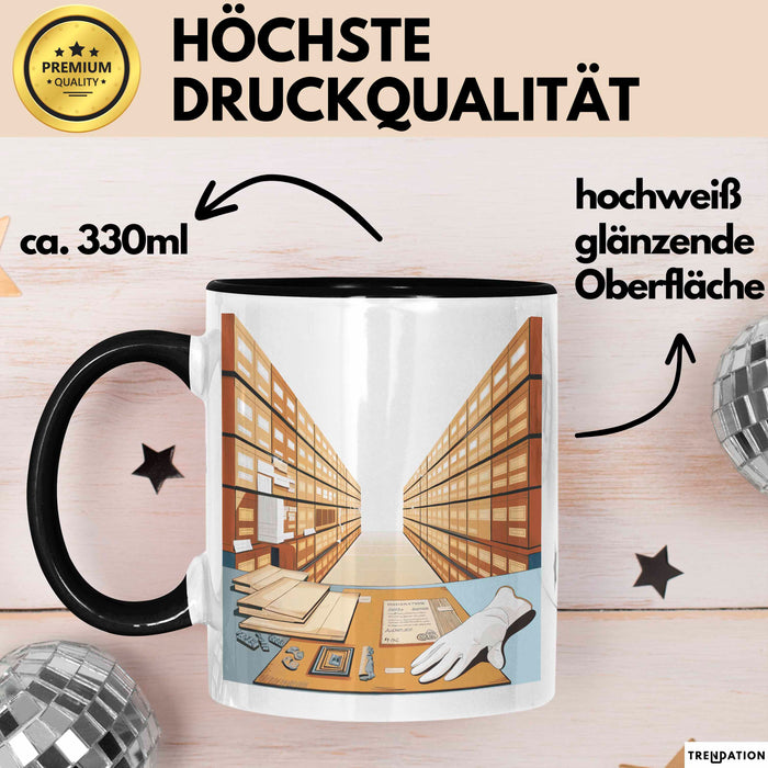 Archivar Tasse Geschenk Lustige Geschenkidee Spruch Für Akten Bewahrer Trendation